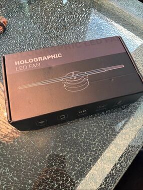Holographic LED Fan Display - Black